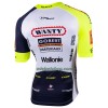 Wielershirt 2022 Intermarche Wanty Gobert - Geel Blauw Wit